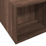 vidaXL Cadre de lit chêne marron 120x200 cm bois d'ingénierie