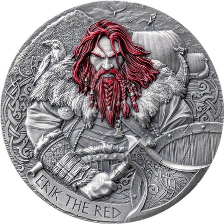 ERIK THE RED The Way to Valhalla 2 Once Argent Monnaie 2000 Francs Cameroon 2024