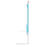 vidaXL Barrière de sécurité de lit d'enfant Bleu 200x25 cm Tissu