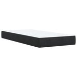 vidaXL Sommier à lattes de lit avec matelas Noir 90x190 cm Velours