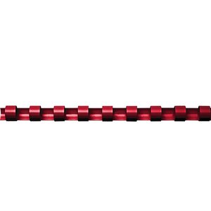 Pack 100 Baguettes de reliure plastiques format A4 10 mm Rouge FELLOWES