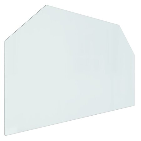 vidaXL Plaque de verre pour cheminée hexagonale 100x60 cm