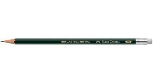Crayon papier CASTEL 9000 Bout gomme HB FABER-CASTELL