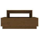 vidaXL Table basse Marron miel 80x55x40 5 cm Bois massif de pin