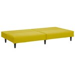 vidaXL Ensemble de canapés 2 Pièces jaune velours