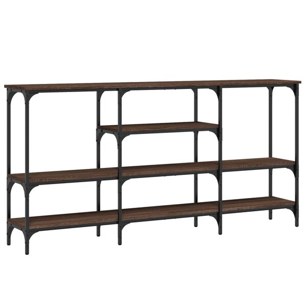 vidaXL Table console chêne marron 160x29x80 cm bois d'ingénierie