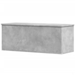 vidaXL Boîte de rangement gris béton 90x35x35 cm bois d'ingénierie