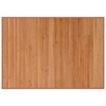 vidaXL Tapis rectangulaire naturel 70x100 cm bambou