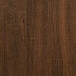 vidaXL Cadre de lit et tiroirs chêne marron 140x190 cm bois ingénierie