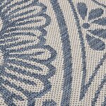 vidaXL Tapis à tissage plat d'extérieur 140x200 cm Motif bleu