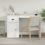vidaXL Bureau avec tiroir blanc 115x50x75 cm bois d'ingénierie