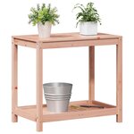 vidaXL Table de rempotage et étagère 82 5x50x75 cm bois massif douglas
