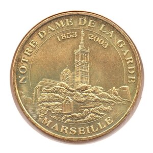 Mini médaille monnaie de paris 2008 - notre dame de la garde