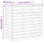 vidaXL Table de bar d'extérieur 113 5x50x103 cm bois massif de douglas