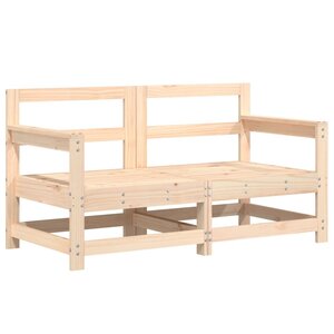 vidaXL Canapés d'angle de jardin 2 Pièces bois de pin massif