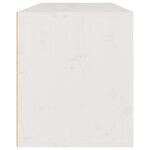 vidaXL Armoire murale Blanc 80x30x35 cm Bois de pin massif