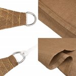 vidaXL Voile d'ombrage 160 g/m² Taupe 2x3 5 m PEHD