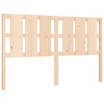 vidaXL Cadre de lit avec tête de lit 160x200 cm bois massif