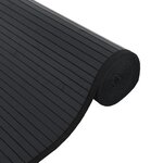 vidaXL Tapis rectangulaire noir 60x400 cm bambou