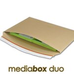 Lot de 10 enveloppes carton media-box duo pour 2 dvd / bluray