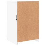 vidaXL Armoire latérale avec éclairage LED blanc bois d'ingénierie