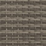 vidaXL Chaise longue avec auvent et coussins gris résine tressée