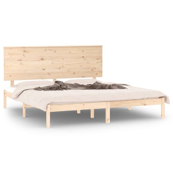 vidaXL Cadre de lit sans matelas 200x200 cm bois massif de pin
