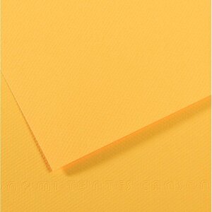 Paquet de 10 feuilles Mi-Teintes CANSON 50 x 65 cm 160 g coloris bouton d'or