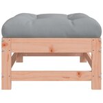 vidaXL Repose-pied de jardin avec coussin bois massif douglas