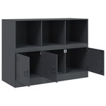 vidaXL Buffet anthracite 99x39x73 cm acier