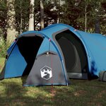 vidaXL Tente de camping tunnel 3 personnes bleu imperméable