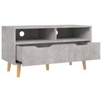 vidaXL Meuble TV gris béton 90x40x48 5 cm bois d'ingénierie