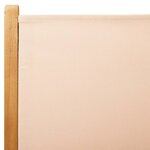 vidaXL Chaises inclinables de jardin lot de 8 beige tissu bois massif