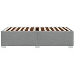 vidaXL Cadre de lit Gris clair 100x200 cm Tissu