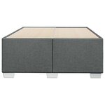 vidaXL Cadre de lit gris foncé 120x190 cm tissu