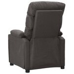 vidaXL Fauteuil de massage Gris foncé Tissu