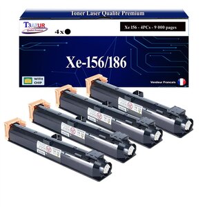 T3AZUR -4x Toners compatibles avec Xerox DocuCentre 136 2005 2055 286 3055 336 - Noir