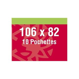 Pochettes double soudure 106 x 82 mm pour bloc Salon du Timbre.