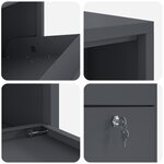 vidaXL Boîte à colis Anthracite 44x22x82 cm Acier