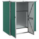 vidaXL Abri à outils de jardin vert 161x89x161 cm acier galvanisé