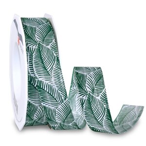 Ruban de soie acetat laitonné zypern 20-m-rouleau 25 mm vert foncé