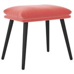 vidaXL Repose-pied Rose 45x29 5x35 cm Velours