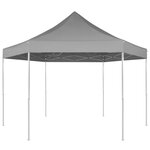 vidaXL Chapiteau hexagonal pliable Gris 3 6x3 1 m