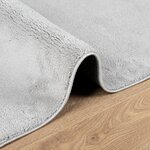 vidaXL Tapis OVIEDO à poils courts gris 80x250 cm