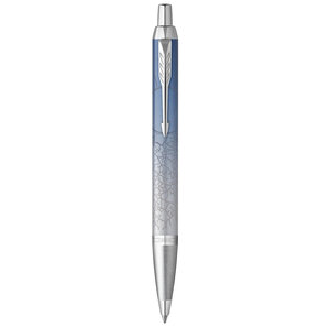 PARKER IM Premium Polar  Stylo bille  Dégradé de gris  recharge bleue pointe moyenne  Coffret cadeau