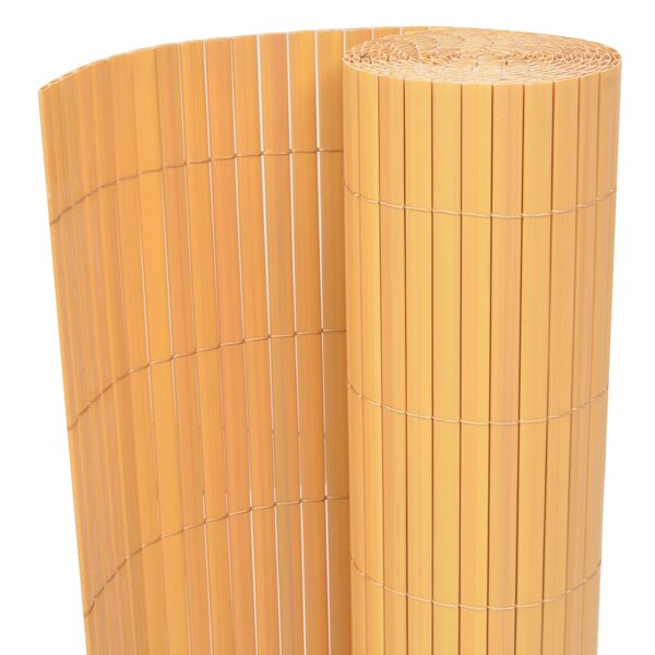 Vidaxl clôture de jardin double face pvc 150 x 300 cm jaune