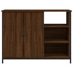 vidaXL Buffet chêne marron 100x33x75 cm bois d'ingénierie