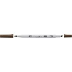 Marqueur base alcool double pointe abt pro 969 chocolat tombow