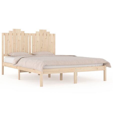 vidaXL Cadre de lit Bois de pin massif 200x200 cm