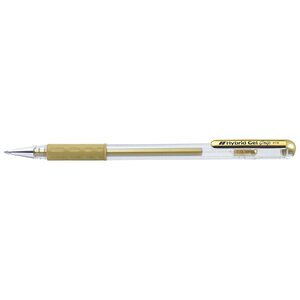 Stylo roller à encre Hybrid Gle Grip Metallic K118 Or PENTEL